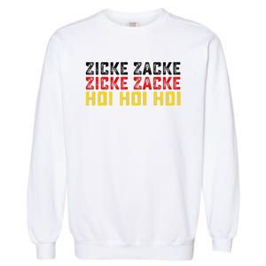 German Oktoberfest Zicke Zacke Zicke Zacke Hoi Hoi Hoi Garment-Dyed Sweatshirt