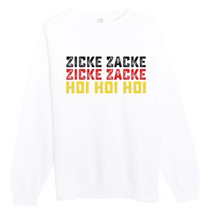 German Oktoberfest Zicke Zacke Zicke Zacke Hoi Hoi Hoi Premium Crewneck Sweatshirt