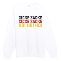 German Oktoberfest Zicke Zacke Zicke Zacke Hoi Hoi Hoi Premium Crewneck Sweatshirt