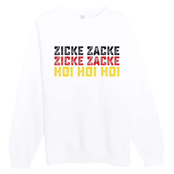 German Oktoberfest Zicke Zacke Zicke Zacke Hoi Hoi Hoi Premium Crewneck Sweatshirt