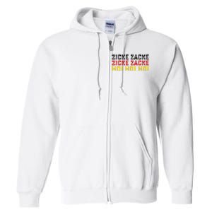 German Oktoberfest Zicke Zacke Zicke Zacke Hoi Hoi Hoi Full Zip Hoodie