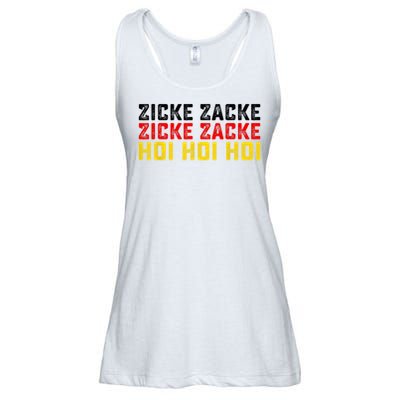 German Oktoberfest Zicke Zacke Zicke Zacke Hoi Hoi Hoi Ladies Essential Flowy Tank