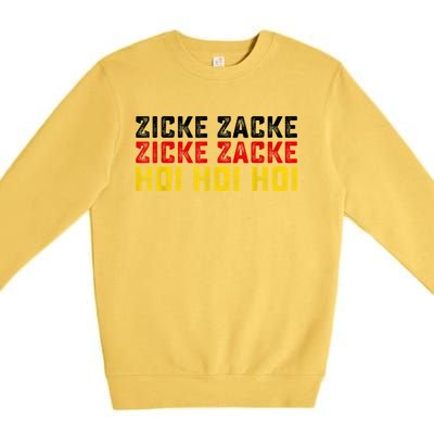 German Oktoberfest Zicke Zacke Zicke Zacke Hoi Hoi Hoi Premium Crewneck Sweatshirt