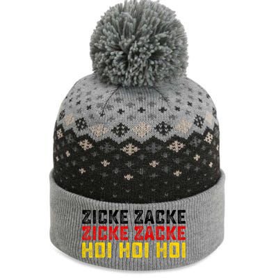 German Oktoberfest Zicke Zacke Zicke Zacke Hoi Hoi Hoi The Baniff Cuffed Pom Beanie