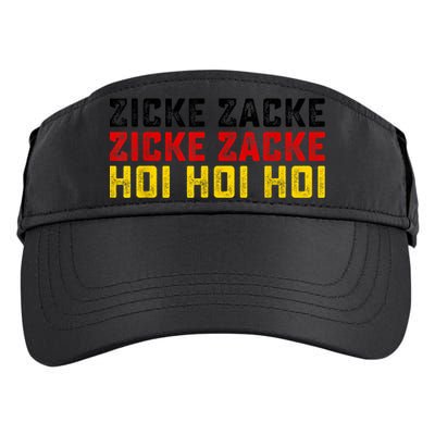 German Oktoberfest Zicke Zacke Zicke Zacke Hoi Hoi Hoi Adult Drive Performance Visor