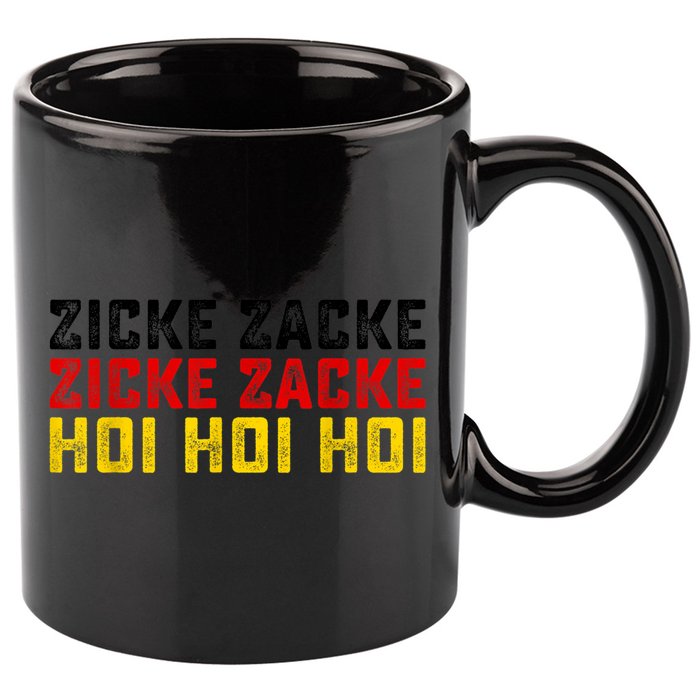 German Oktoberfest Zicke Zacke Zicke Zacke Hoi Hoi Hoi 11oz C Handle Ceramic Mug