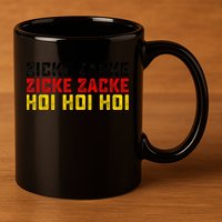 German Oktoberfest Zicke Zacke Zicke Zacke Hoi Hoi Hoi 11oz C Handle Ceramic Mug