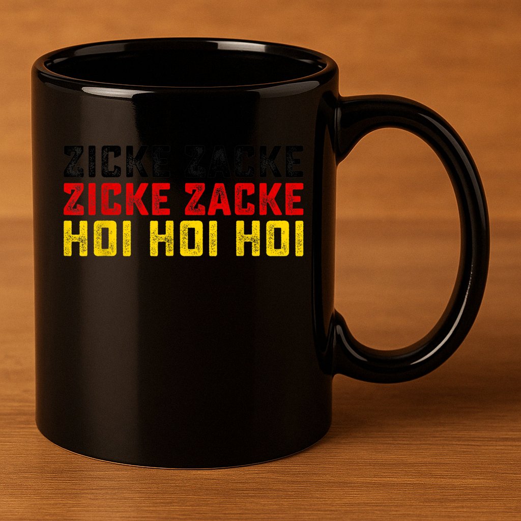German Oktoberfest Zicke Zacke Zicke Zacke Hoi Hoi Hoi 11oz C Handle Ceramic Mug
