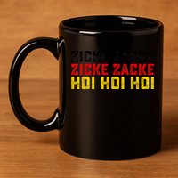 German Oktoberfest Zicke Zacke Zicke Zacke Hoi Hoi Hoi 11oz C Handle Ceramic Mug