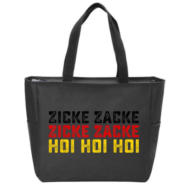 German Oktoberfest Zicke Zacke Zicke Zacke Hoi Hoi Hoi Zip Tote Bag
