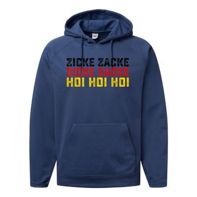 German Oktoberfest Zicke Zacke Zicke Zacke Hoi Hoi Hoi Performance Fleece Hoodie