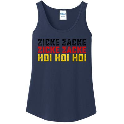 German Oktoberfest Zicke Zacke Zicke Zacke Hoi Hoi Hoi Ladies Essential Tank