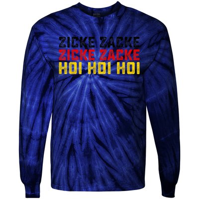 German Oktoberfest Zicke Zacke Zicke Zacke Hoi Hoi Hoi Tie-Dye Long Sleeve Shirt