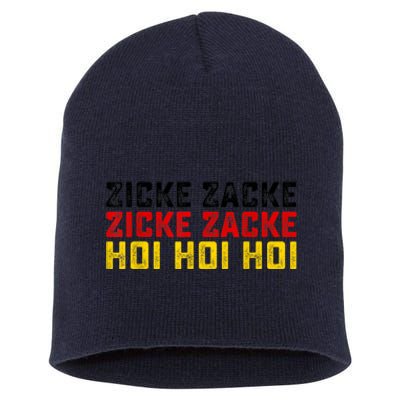 German Oktoberfest Zicke Zacke Zicke Zacke Hoi Hoi Hoi Short Acrylic Beanie