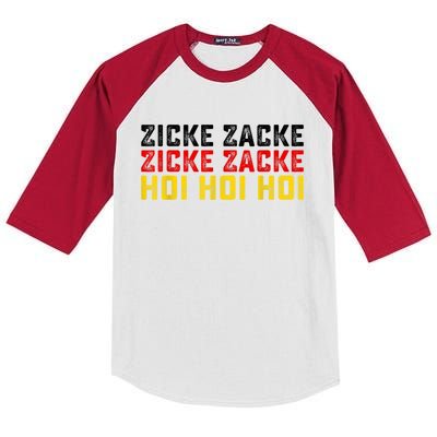 German Oktoberfest Zicke Zacke Zicke Zacke Hoi Hoi Hoi Kids Colorblock Raglan Jersey