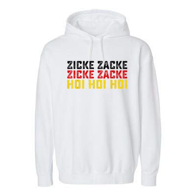 German Oktoberfest Zicke Zacke Zicke Zacke Hoi Hoi Hoi Garment-Dyed Fleece Hoodie