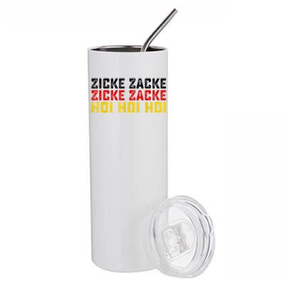 German Oktoberfest Zicke Zacke Zicke Zacke Hoi Hoi Hoi Stainless Steel Tumbler