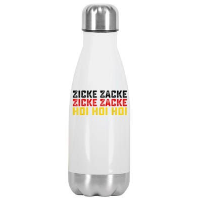 German Oktoberfest Zicke Zacke Zicke Zacke Hoi Hoi Hoi Stainless Steel Insulated Water Bottle