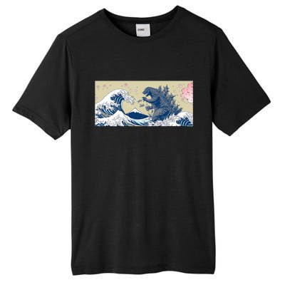 Monster VS the Great Wave Of Kanagaw Tall Fusion ChromaSoft Performance T-Shirt