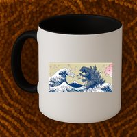 Monster VS the Great Wave Of Kanagaw Mug
