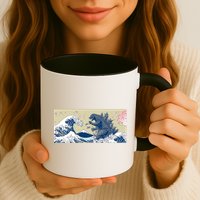 Monster VS the Great Wave Of Kanagaw Mug