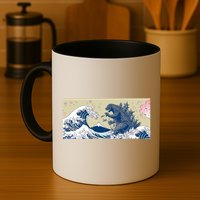Monster VS the Great Wave Of Kanagaw Mug