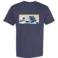 Monster VS the Great Wave Of Kanagaw Garment-Dyed Heavyweight T-Shirt