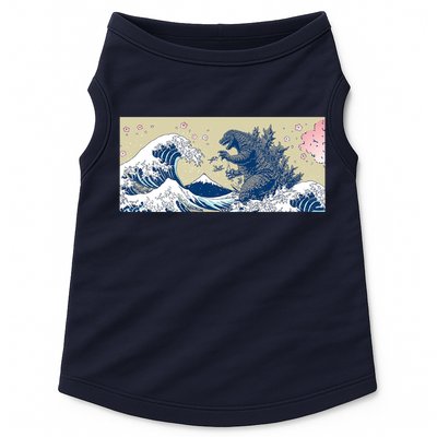 Monster VS the Great Wave Of Kanagaw Doggie Tank