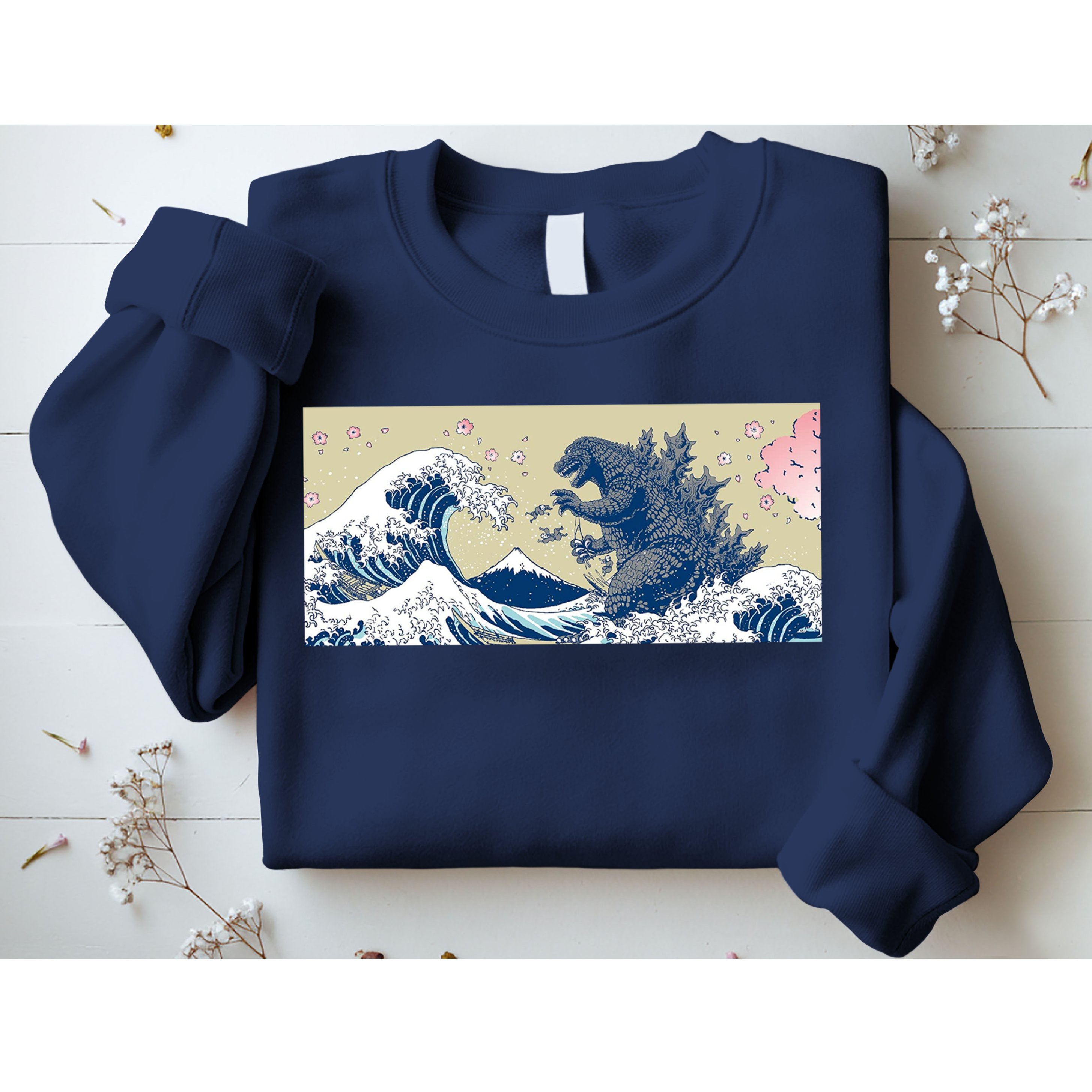 Monster VS the Great Wave Of Kanagaw Sweatshirt