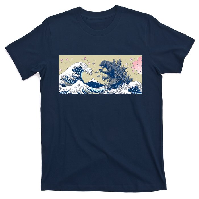 Monster VS the Great Wave Of Kanagaw T-Shirt