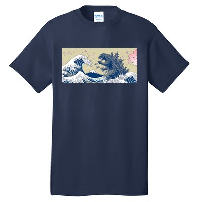 Monster VS the Great Wave Of Kanagaw Tall T-Shirt