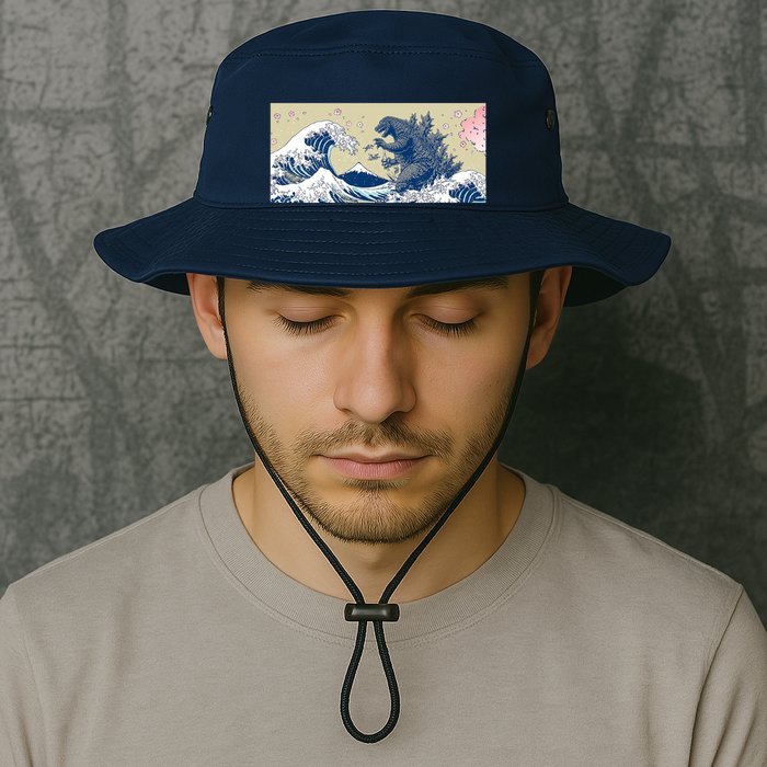 Monster VS the Great Wave Of Kanagaw Bucket Hat