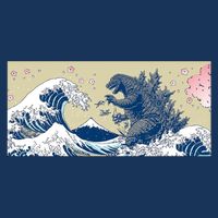 Monster VS the Great Wave Of Kanagaw Bucket Hat