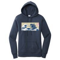 Monster VS the Great Wave Of Kanagaw Women's Pullover Hoodie