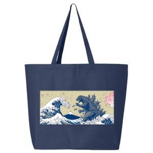 Monster VS the Great Wave Of Kanagaw 25L Jumbo Tote