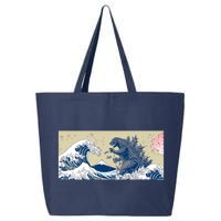 Monster VS the Great Wave Of Kanagaw 25L Jumbo Tote