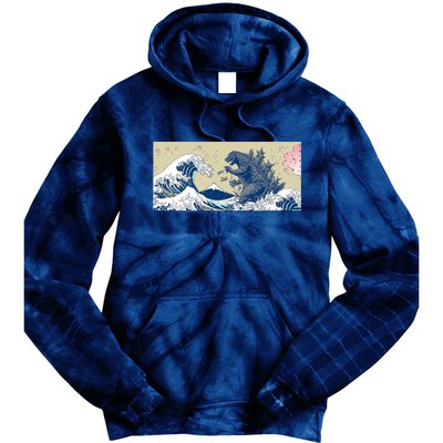 Monster VS the Great Wave Of Kanagaw Tie Dye Hoodie