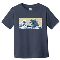 Monster VS the Great Wave Of Kanagaw Toddler T-Shirt