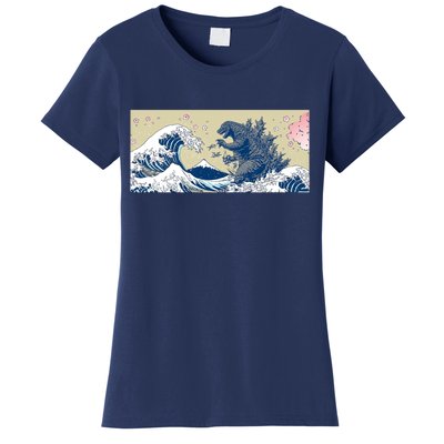 Monster VS the Great Wave Of Kanagaw Women's T-Shirt