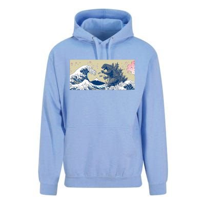 Monster VS the Great Wave Of Kanagaw Unisex Surf Hoodie