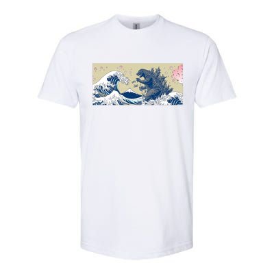 Monster VS the Great Wave Of Kanagaw Softstyle CVC T-Shirt