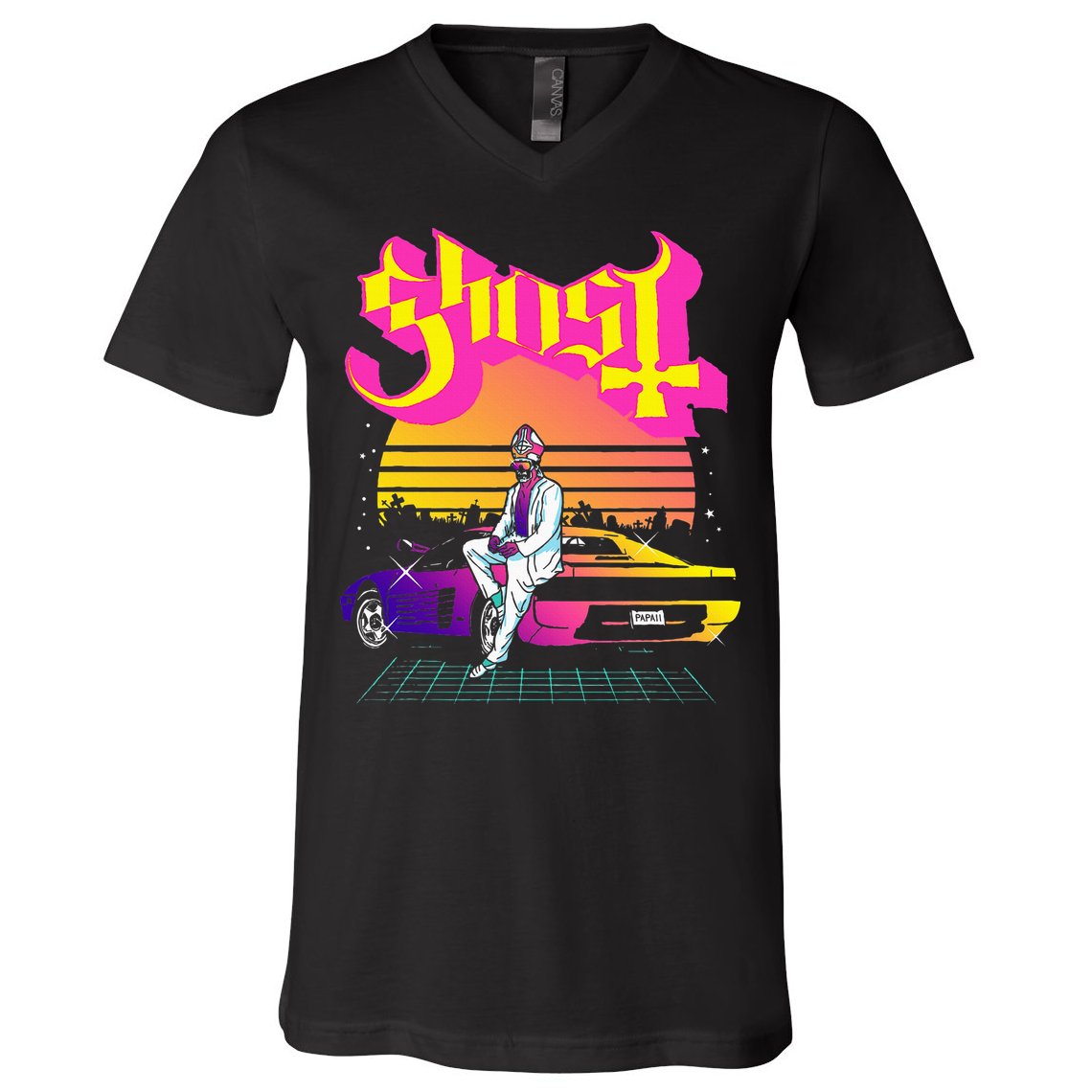 Ghost Papa 2 Vice V-Neck T-Shirt