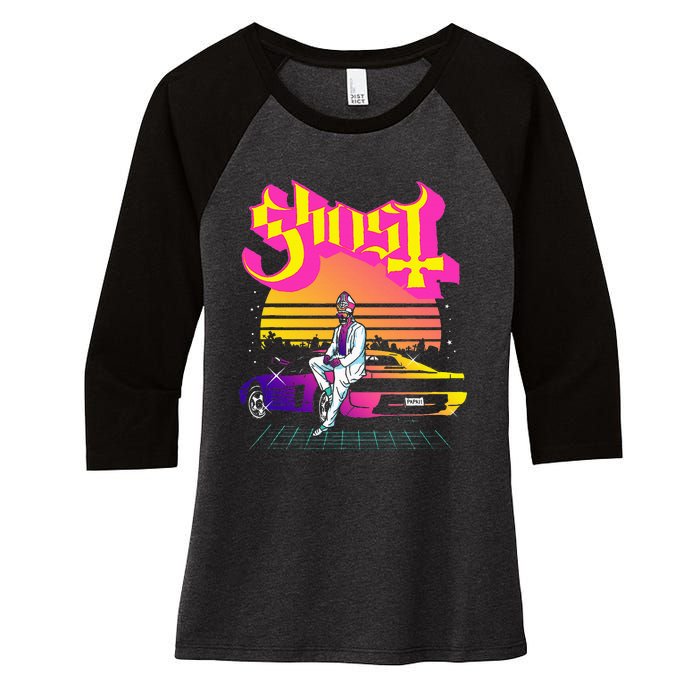 Ghost Papa 2 Vice Women's Tri-Blend 3/4-Sleeve Raglan Shirt