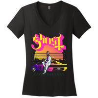 Ghost Papa 2 Vice Women's V-Neck T-Shirt