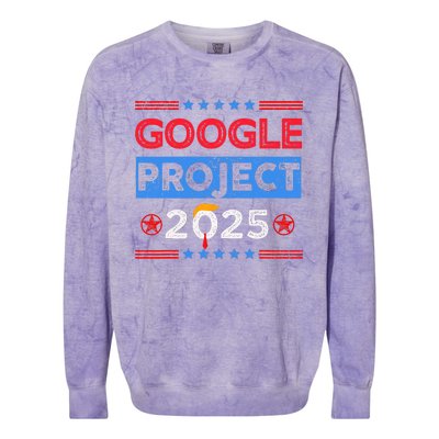 Google Project 2025 Retro Colorblast Crewneck Sweatshirt