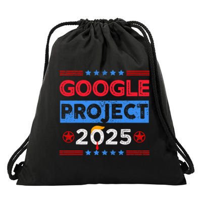 Google Project 2025 Retro Drawstring Bag