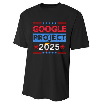 Google Project 2025 Retro Performance Sprint T-Shirt