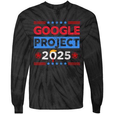 Google Project 2025 Retro Tie-Dye Long Sleeve Shirt