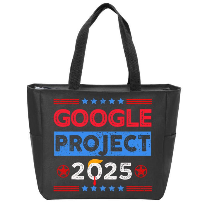 Google Project 2025 Retro Zip Tote Bag