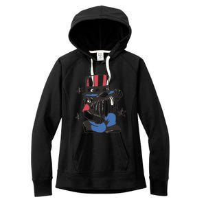 Gnome Patriot 4th Of July Women's Fleece Hoodie